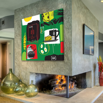 « déjeuner » par josh ruggs, reproduction d’art sur toile tendue