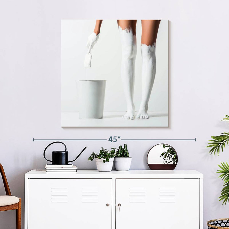 Pieds de Senne peints en blanc