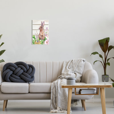 " Spring Flower Garden Country Rabbit "