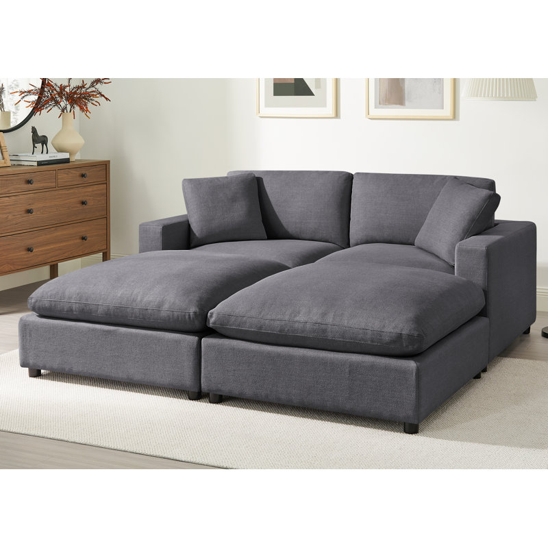 Vinessa Modular Sectional - 4-Piece Chofa, Gray Polyester