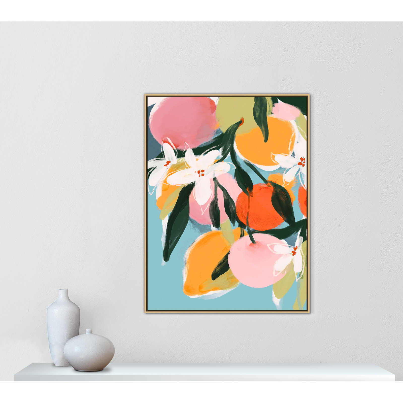 Fruity Summer I Print by Treechild, Natural Floater, 49.5" H x 37.5" W