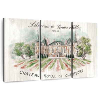 Lilie Chateau Chambort sur bois