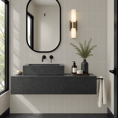 Color Beat Satin 4" W x 8" L Ceramic Subway Tile
