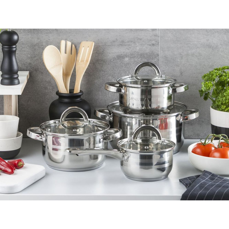 8 - Piece Stainless Steel Cookware Set