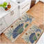 Tapis de cuisine Coastal Seashell, tapis antidérapants pour la cuisine et la salle de bain, décoration nautique 2 pièces