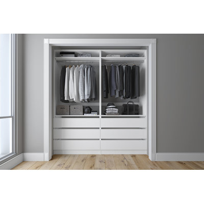 South Dakota 72" W Closet System Reach-In Sets