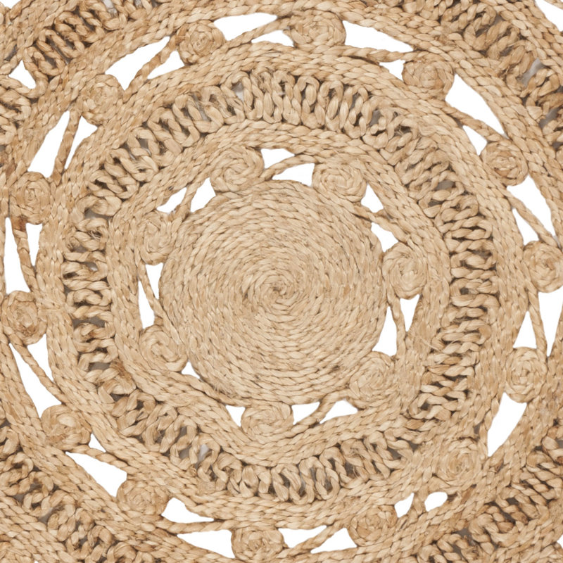 Salerna Hand Woven Jute Rug - Solid Color Design