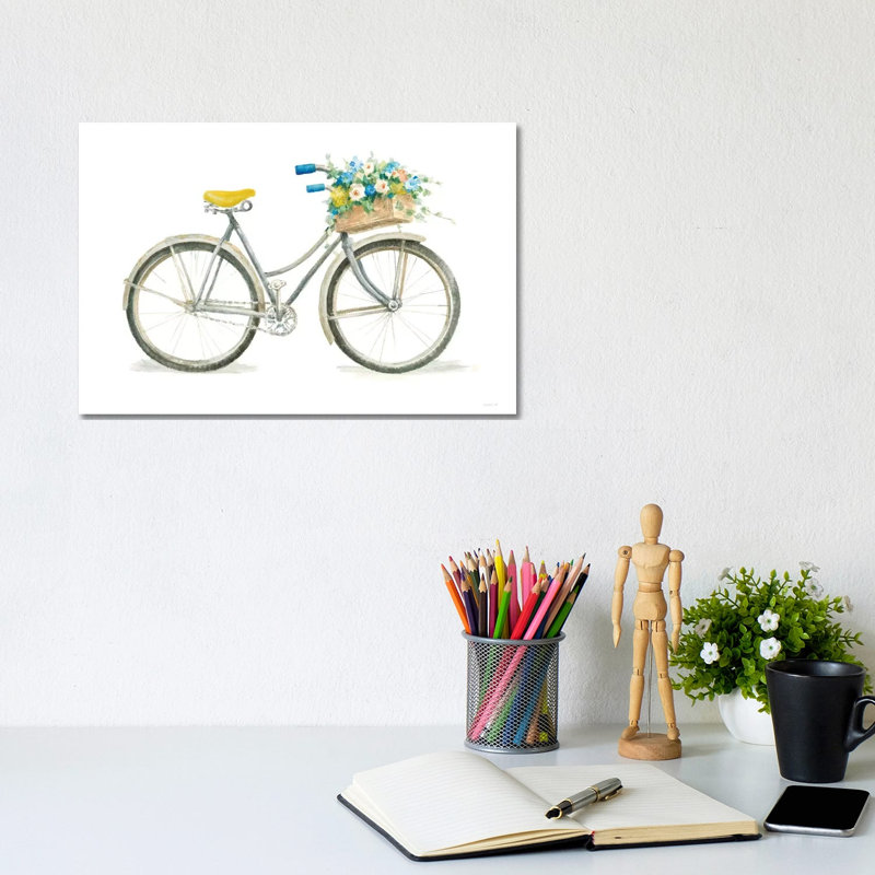 Floursack Home I On White by Danhui Nai - Wrapped Canvas Print, 20.32 cm H x 30.48 cm W
