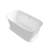 59 In. X 31.5 In. Freestanding Acrylic Soaking  Bathtub With Chrome Drain And  Chrome  Slotted Overflow