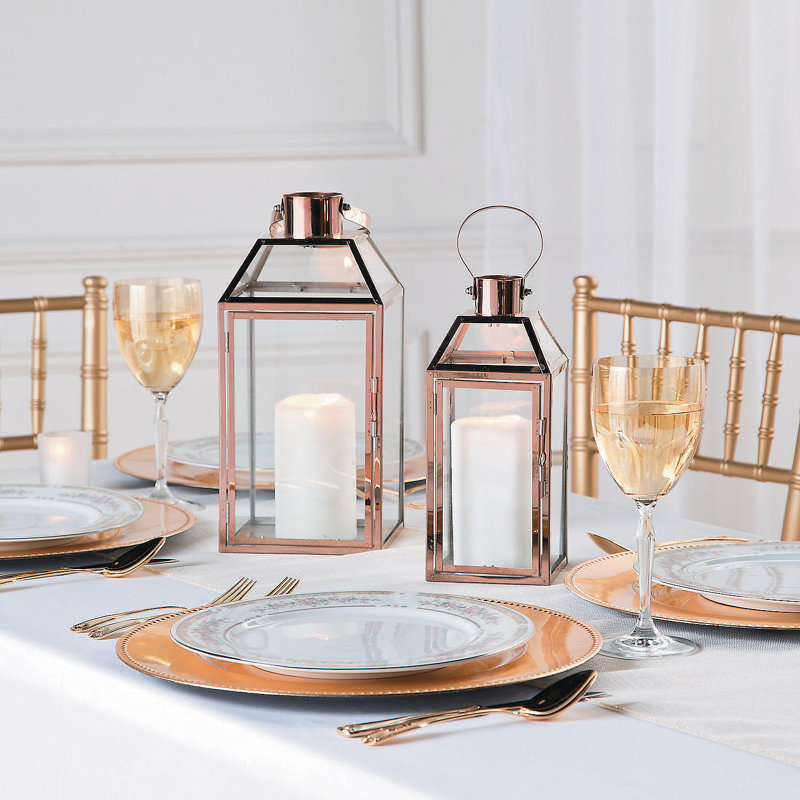 16.2'' H Metal Tabletop Lantern