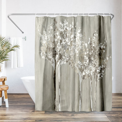 Rideau de douche botanique sombre par PI Creative Art