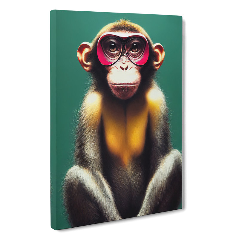 Young Monkey 94 - Wrapped Canvas, 76cm H x 50cm W x 3cm D