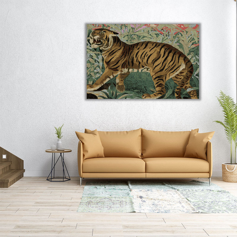 «Concrete Jungle Cat II», reproduction d'art sur toile, H 32 po x l 48 po