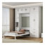 Lit simple avec armoires de rangement - Économisez de l'espace dans votre chambre à coucher
