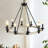 32" Rustic Farmhouse 10-Light Candle Chandelier