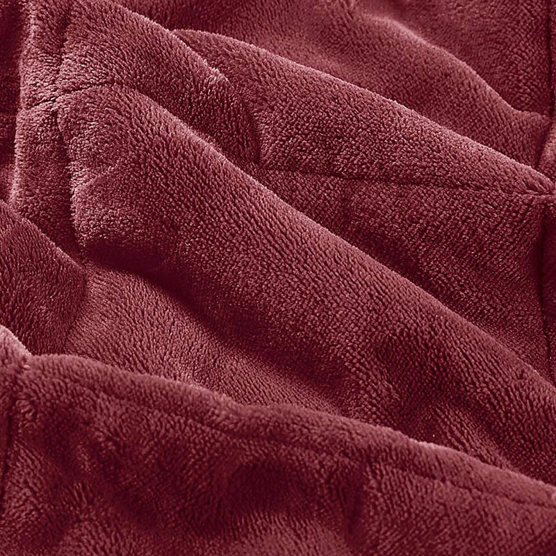Couverture réversible en duvet HeiQ Smart, Bourgogne, Lit double