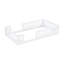 Lit plateforme simple avec garde-corps en bois blanc - Structure, fonction pratique-1498259907