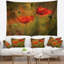 Tapisserie de fleurs de pavot aquarelle Floral-28484929
