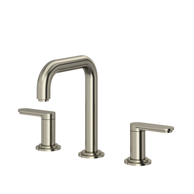 Arca Widespread Lavatory Faucet with U-Spout, Brushed Nickel