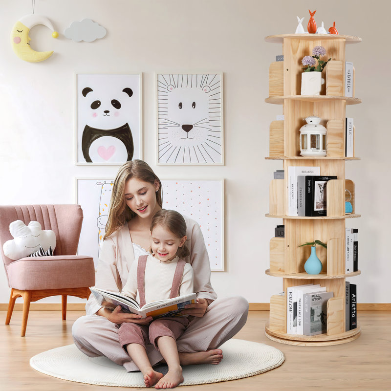 Rayva Bookcase, (5 Shelves) 62” H x 18” W x 18”D