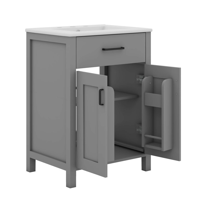 24"Bathroom Vanity Combo With Ceramic Sink