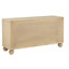 Ensemble de meubles de chambre à coucher 5 pièces, lit plateforme, miroir de commode et table de chevet 2 pièces Modern Light-117545150