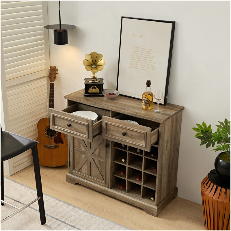 Armoire à vin avec 2 tiroirs Farmhouse