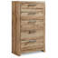 Commode 5 tiroirs l 31,73 po Homeira