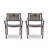 Outdoor Patio Modern Farmhouse Chair Set of 2