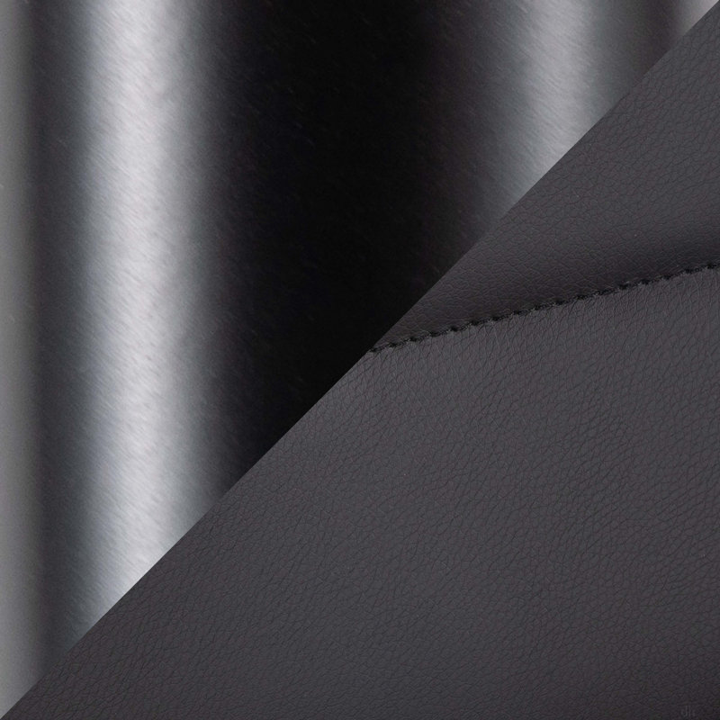 Contemporary Chair In Faux Leather, Black