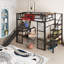 Lit mezzanine double en métal avec de multiples fonctionnalités pour optimiser l'espace-1019497222