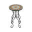Table d'appoint ronde en céramique pour l'extérieur