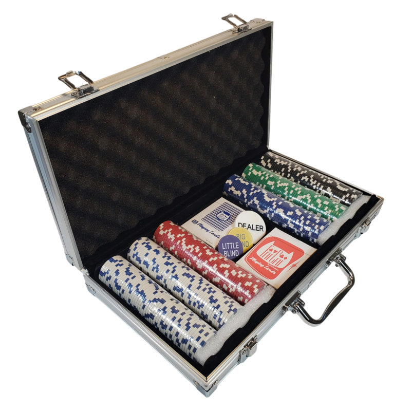 Jeu de 300 jetons de poker Texas Hold'em Fat Cat