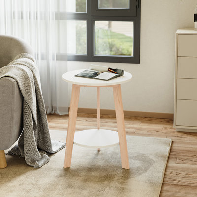 Pedestal End Table