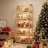 Modern Home Office 68" 5-Tier Transparent Display Cabinet Acrylic Flip Door Curio Cabinet Floor-Standing Showcase Bookshelf For Living Room Bedroom-109080843