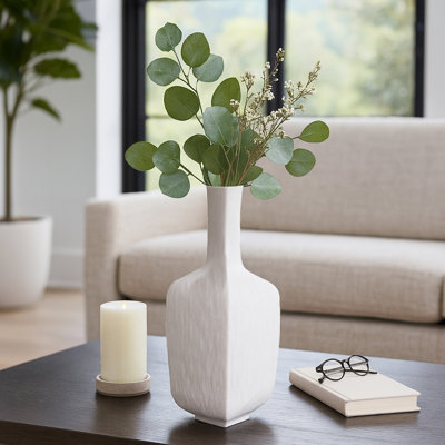 Vase de table en céramique Striking Sculptural pour la décoration intérieure