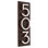 Floating Modern 6" Number Vertical Address Plaque (3 Characters)