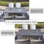 8 - Person Patio Dining Set with Rectangular Table , Cushions Included-2094708225