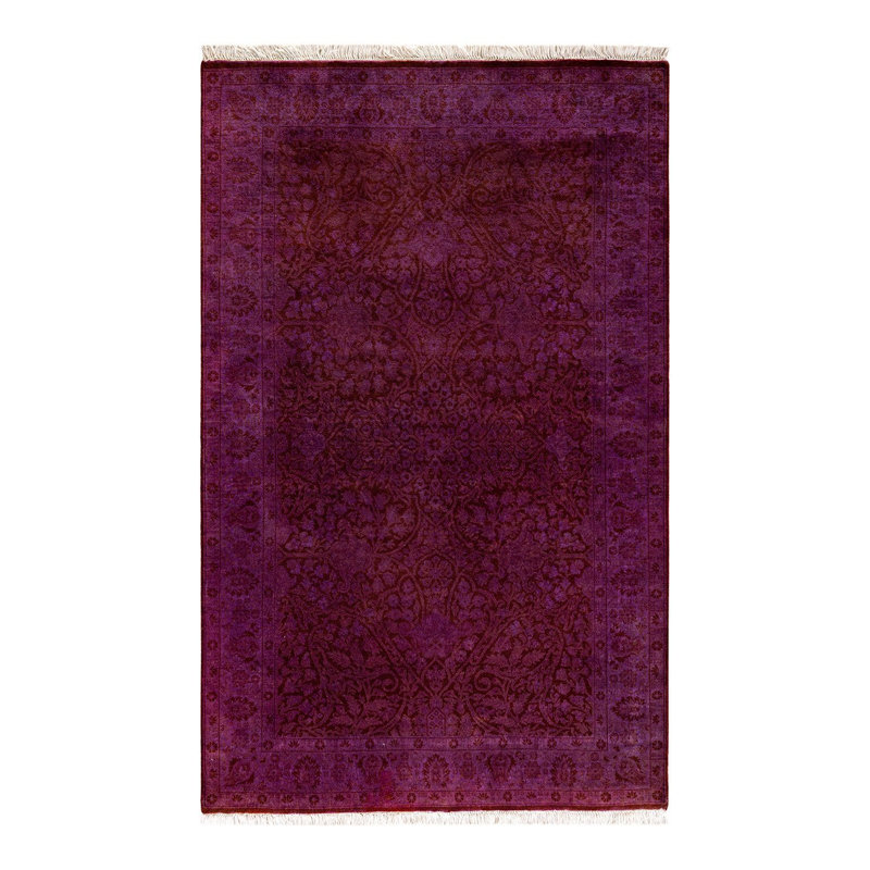 Fine Vibrance One-of-a-Kind 4' x 6'3" Hand Knotted Area Rug