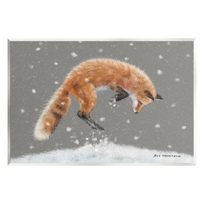 Peinture «J passer le renard» par Roy Thompson, peinture