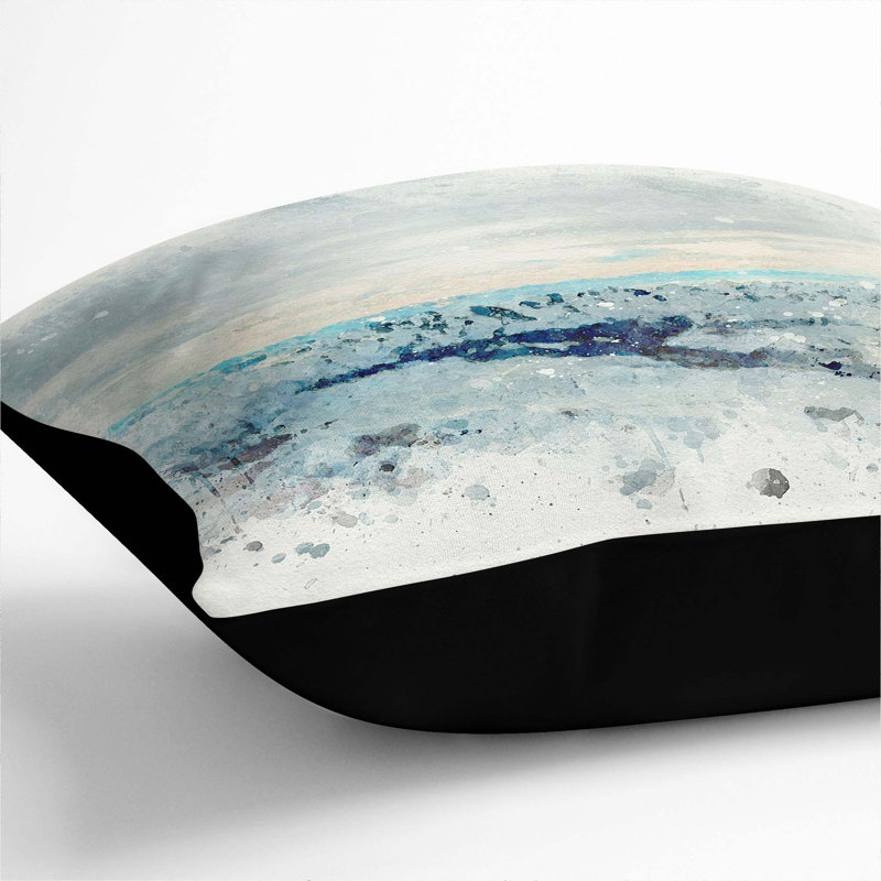 Square Cushion, Black, 55cm H x 55cm W x 20cm D