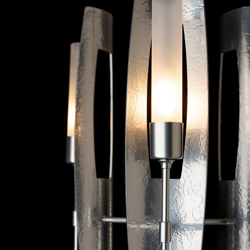 Passage 3-Light Pendant - Ink - Frosted Glass, Frosted Glass, Sterling