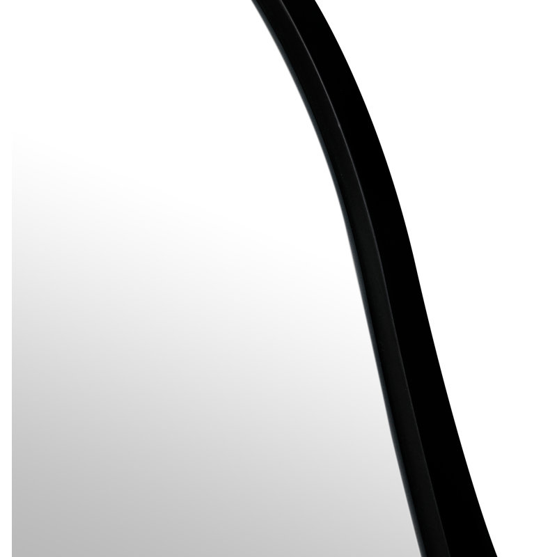 Miroir décoratif irrégulier, Noir, 19 po x 14 po