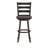 Laurel Ladderback Wooden Swivel Dining Stool With Footrest-1859748076-1859748079