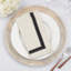 80% polyester, 20% lin, serviette rectangulaire sans motif