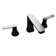 Widespread 2-handle Bathroom Faucet with Drain Assembly