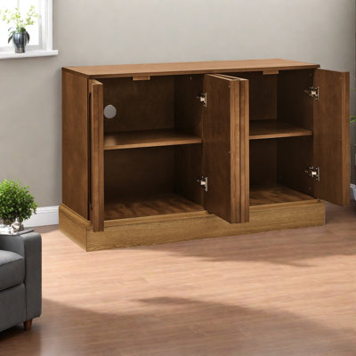 Sideboards & Buffets With Storage, 44.8 In Mdf Wood, Modern Dining Cabinet