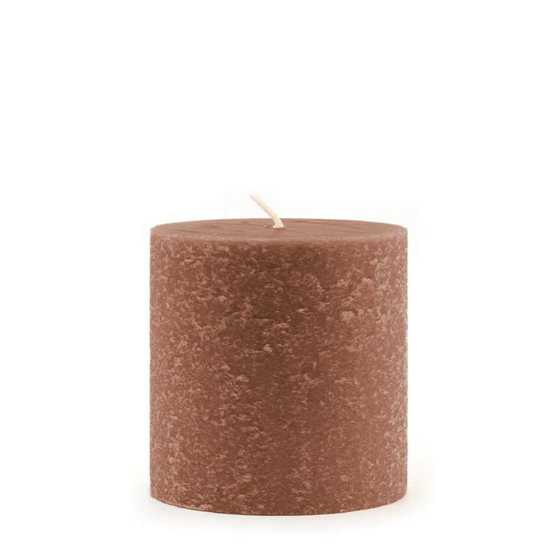 Bougie colonne non parfumée Timberline, H 9 po x l 3 po x P 3 po, Portobello