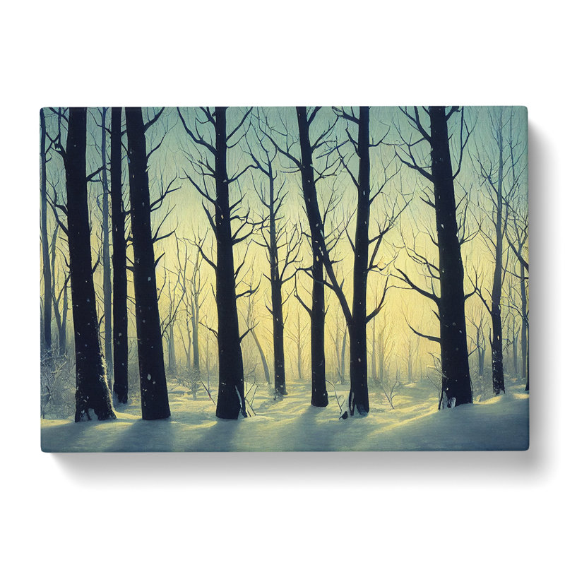 Animated Winter Forest - Wrapped Canvas, 50cm H x 76cm W x 3cm D