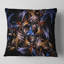 Coussin décoratif bleu avec art abstrait fractal bleu clair-30059169-30059173
